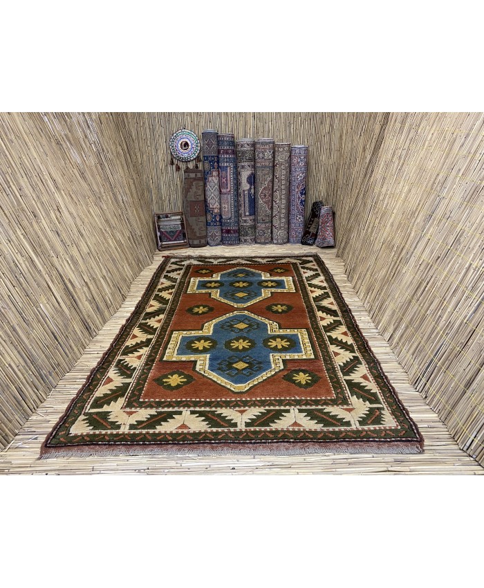 Turkish Kars Nomadic Handmade Wool on Wool Carpet – FREE SHIPPING..!